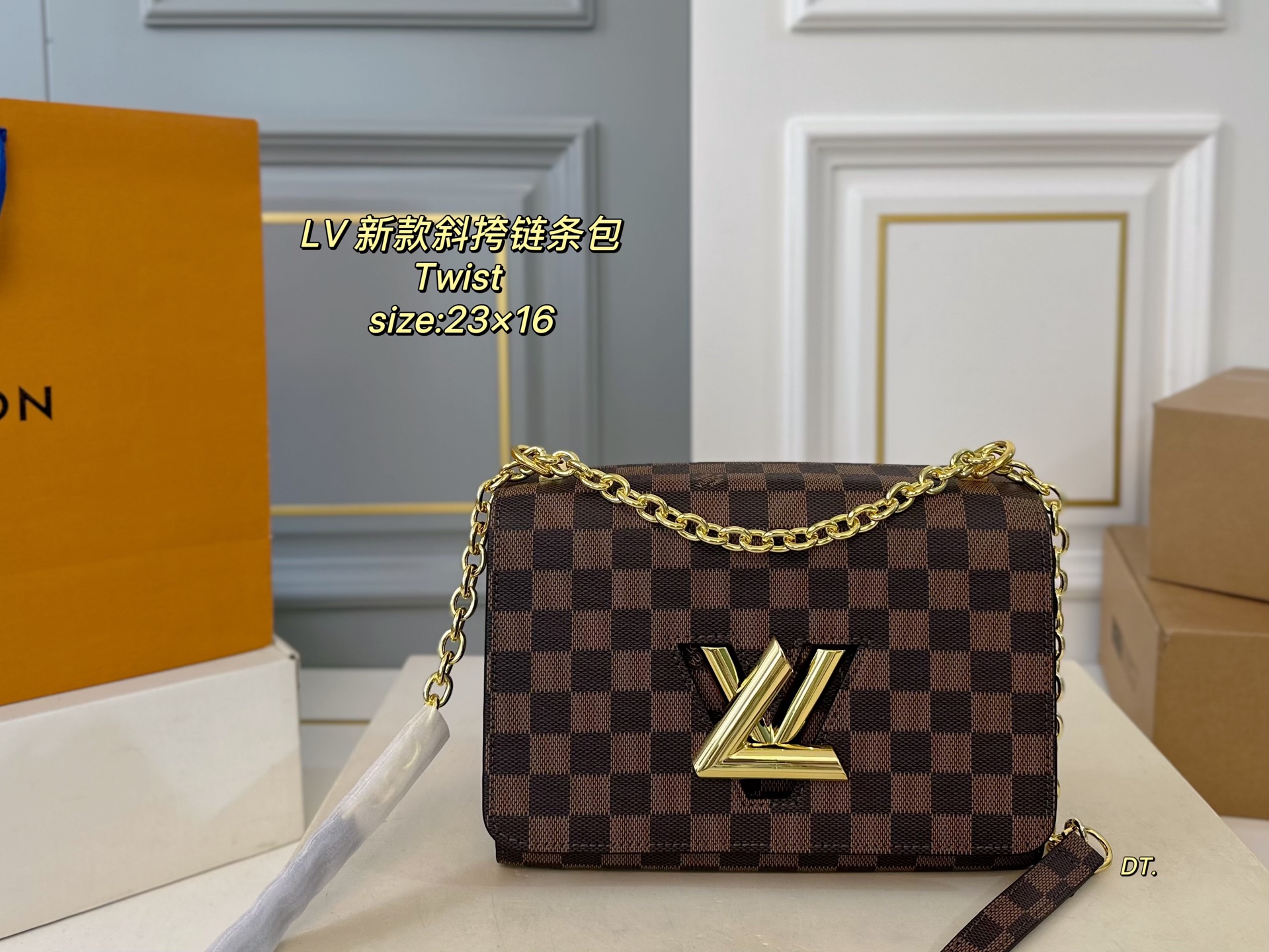 LV new Twist crossbody chain bag