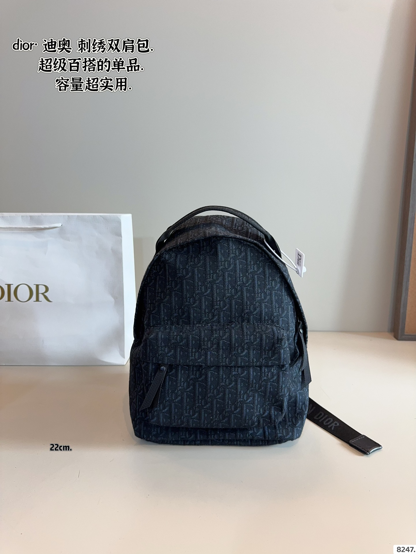 Dior backpack is versatile and fashionable