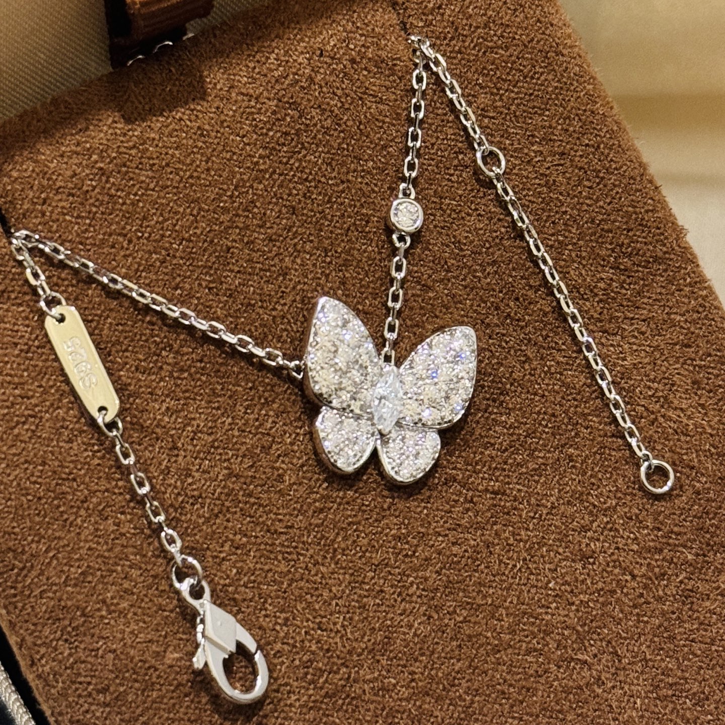 butterfly sterling silver necklace