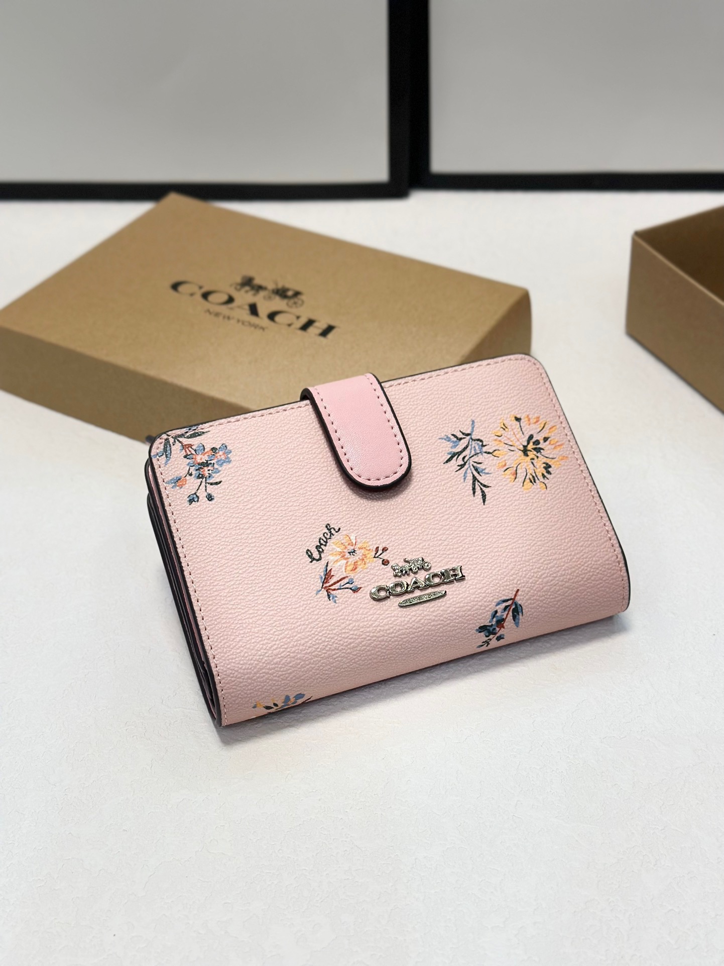 Coach Printed Card Holder Wallet