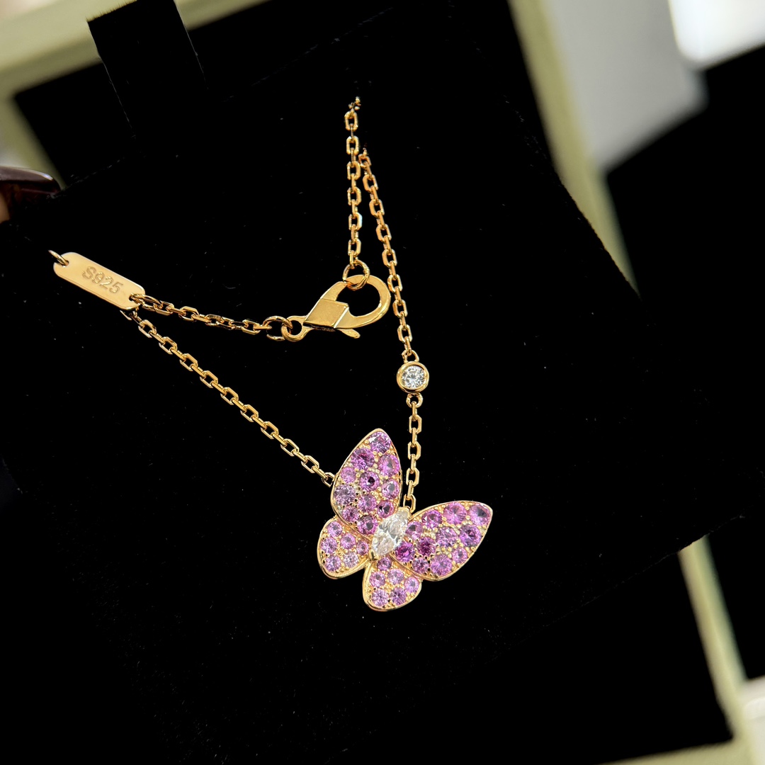 butterfly sterling silver necklace