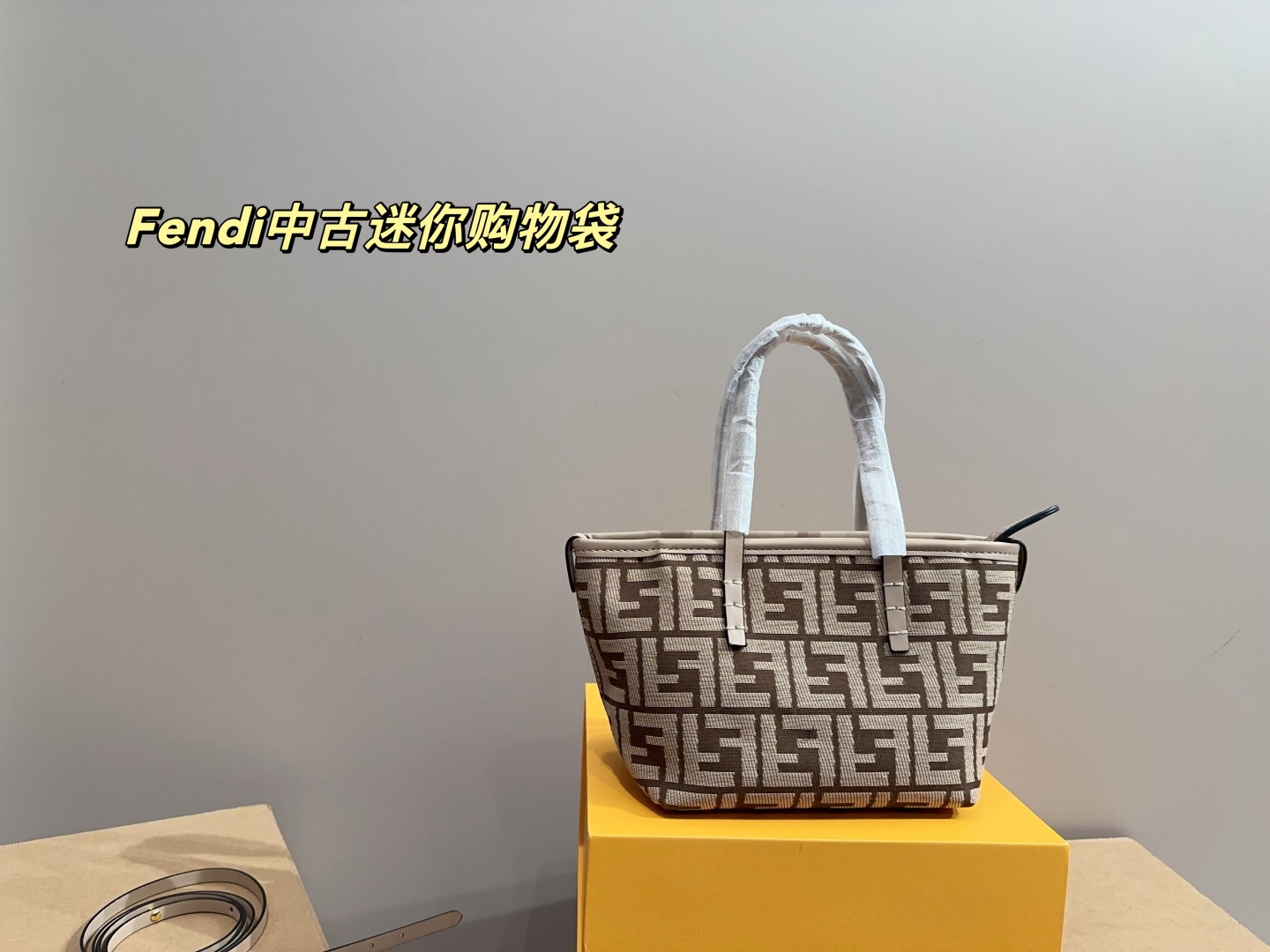 Fendi used mini shopping bag