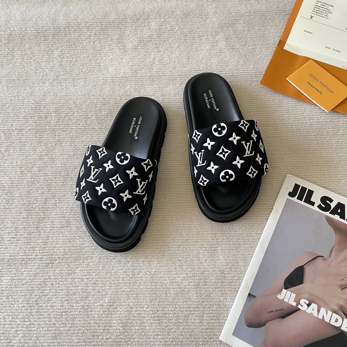 LV Early Spring Letter Buckle Sandals