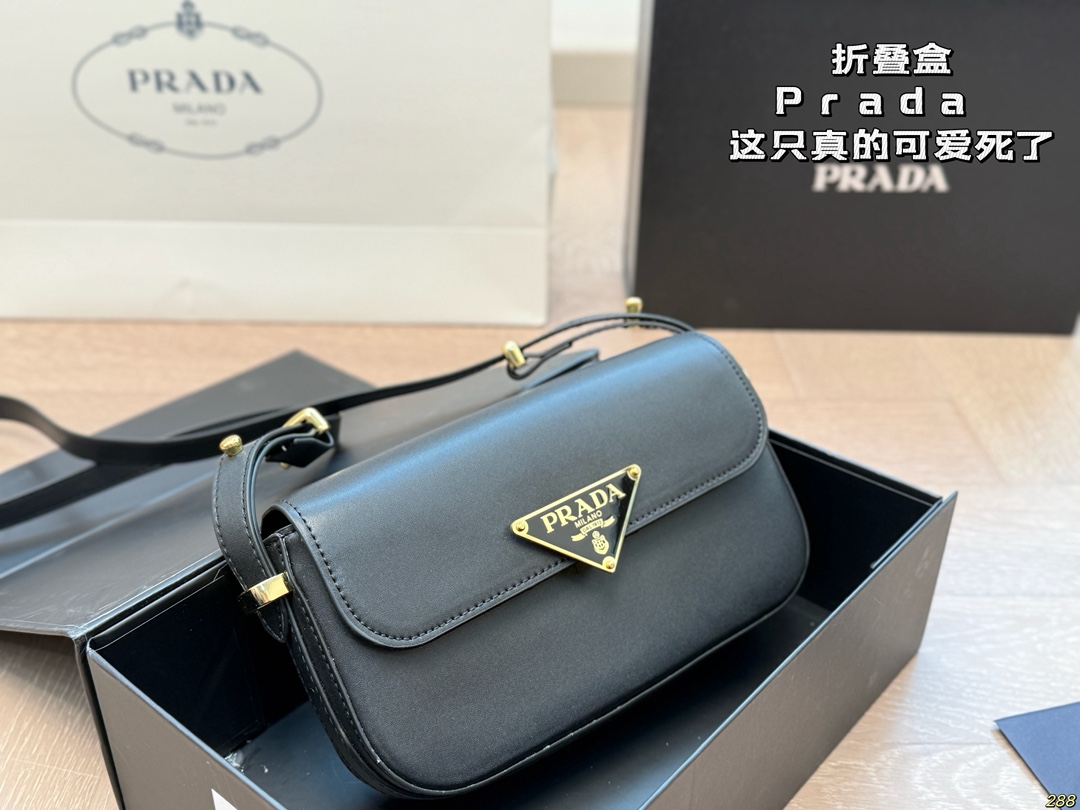 Prada triangle logo crossbody bag