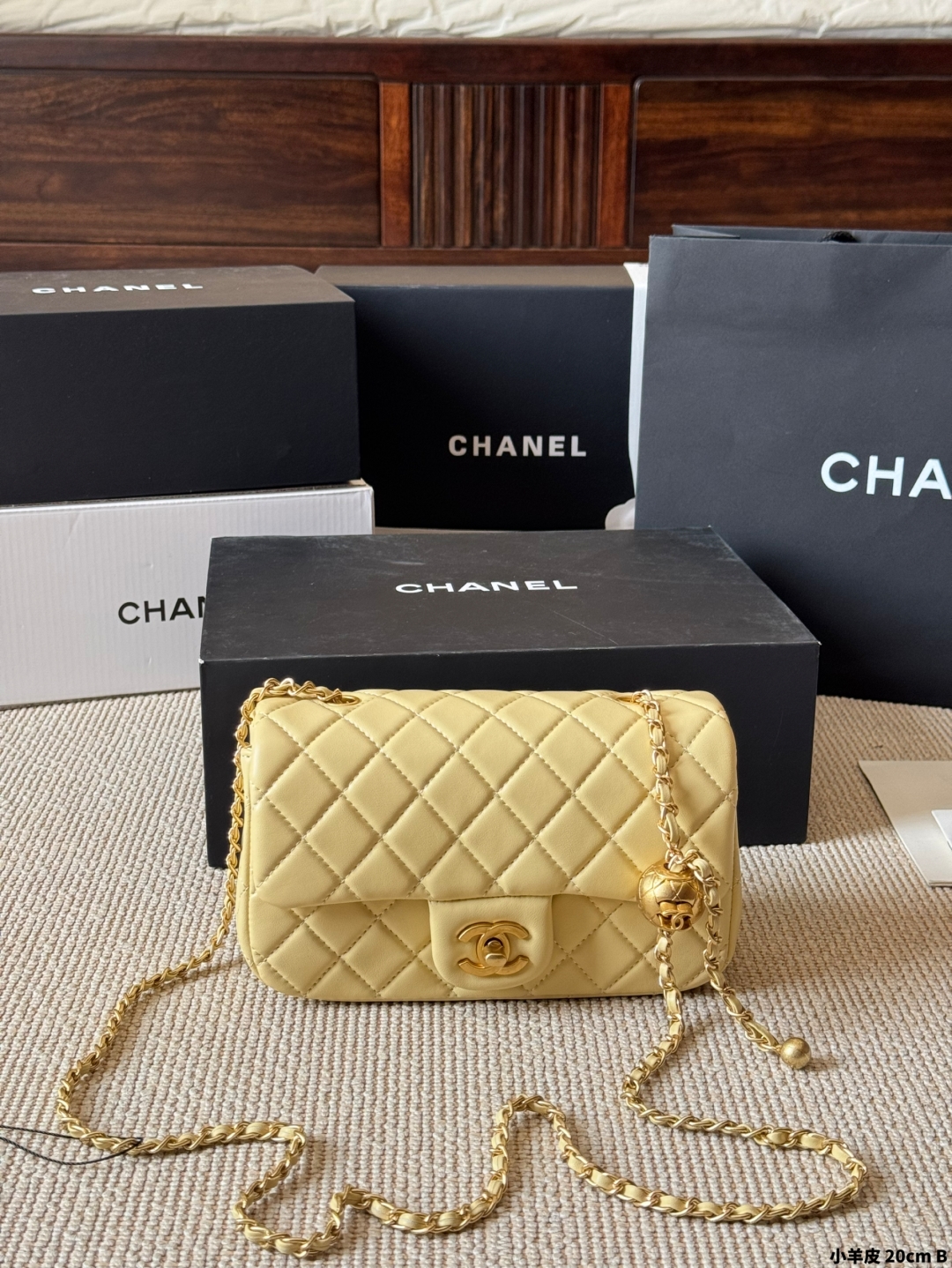 Chanel Golden Ball Square Fat Man Chain Bag