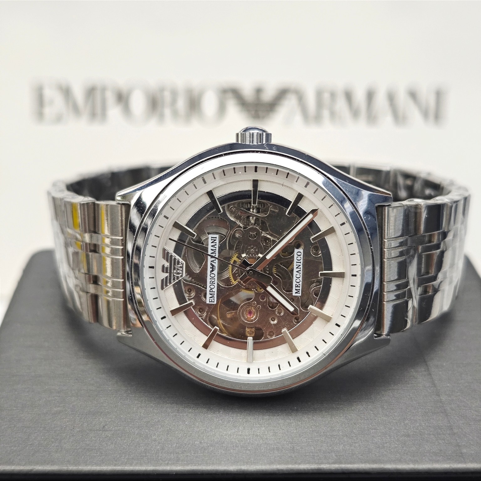 Armani flywheel hollow automatic mechanical watch