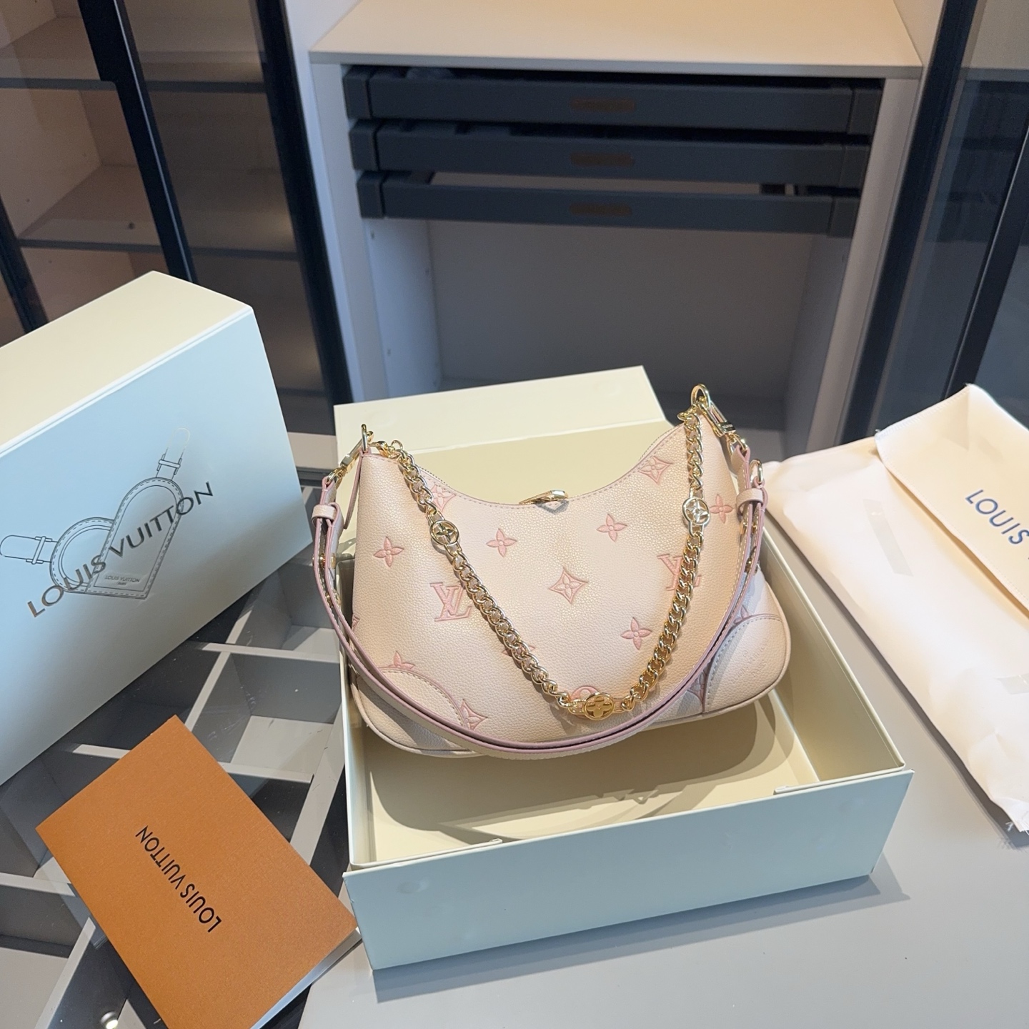 LV's latest strawberry milk series croissant