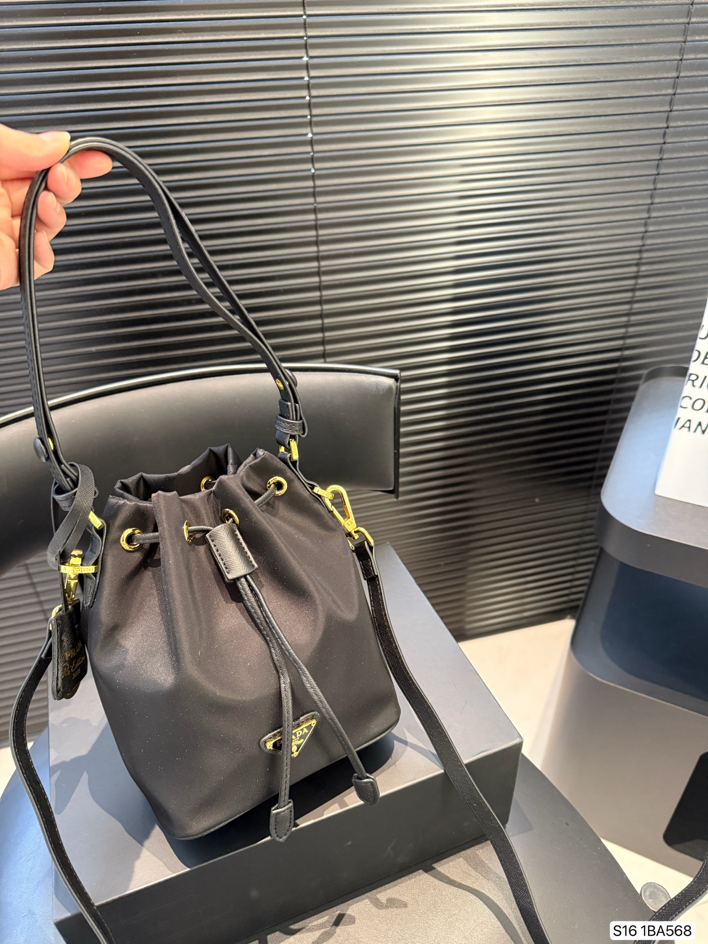 Prada bucket bag simple and light