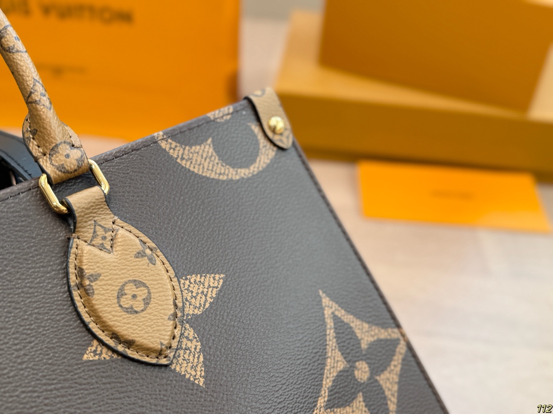 LV onthego shopping bag