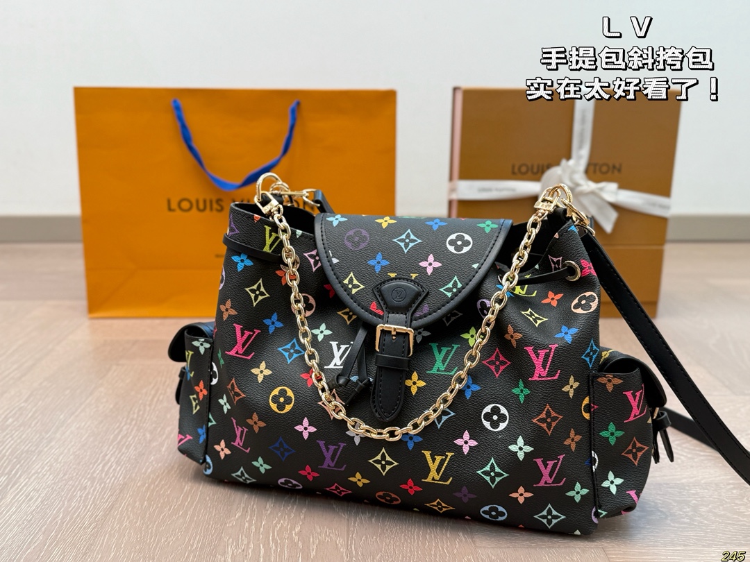 LV handbag messenger bag