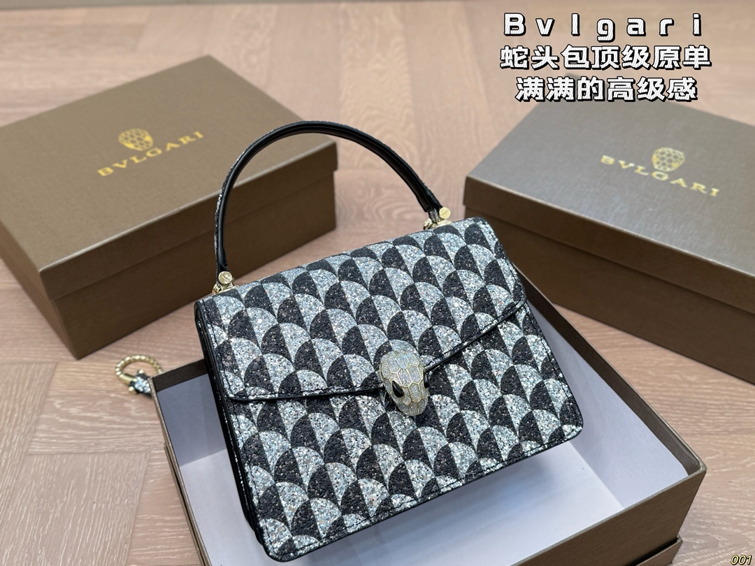 Bulgari lightweight all-match snake head bag