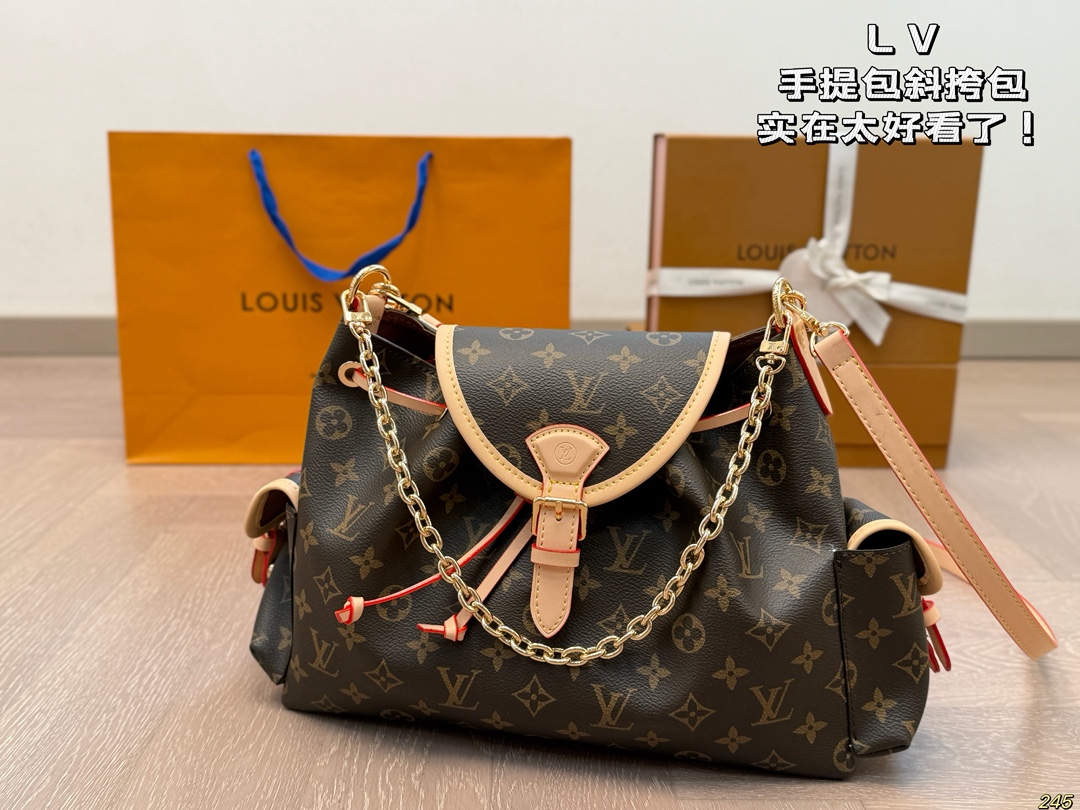 LV handbag messenger bag