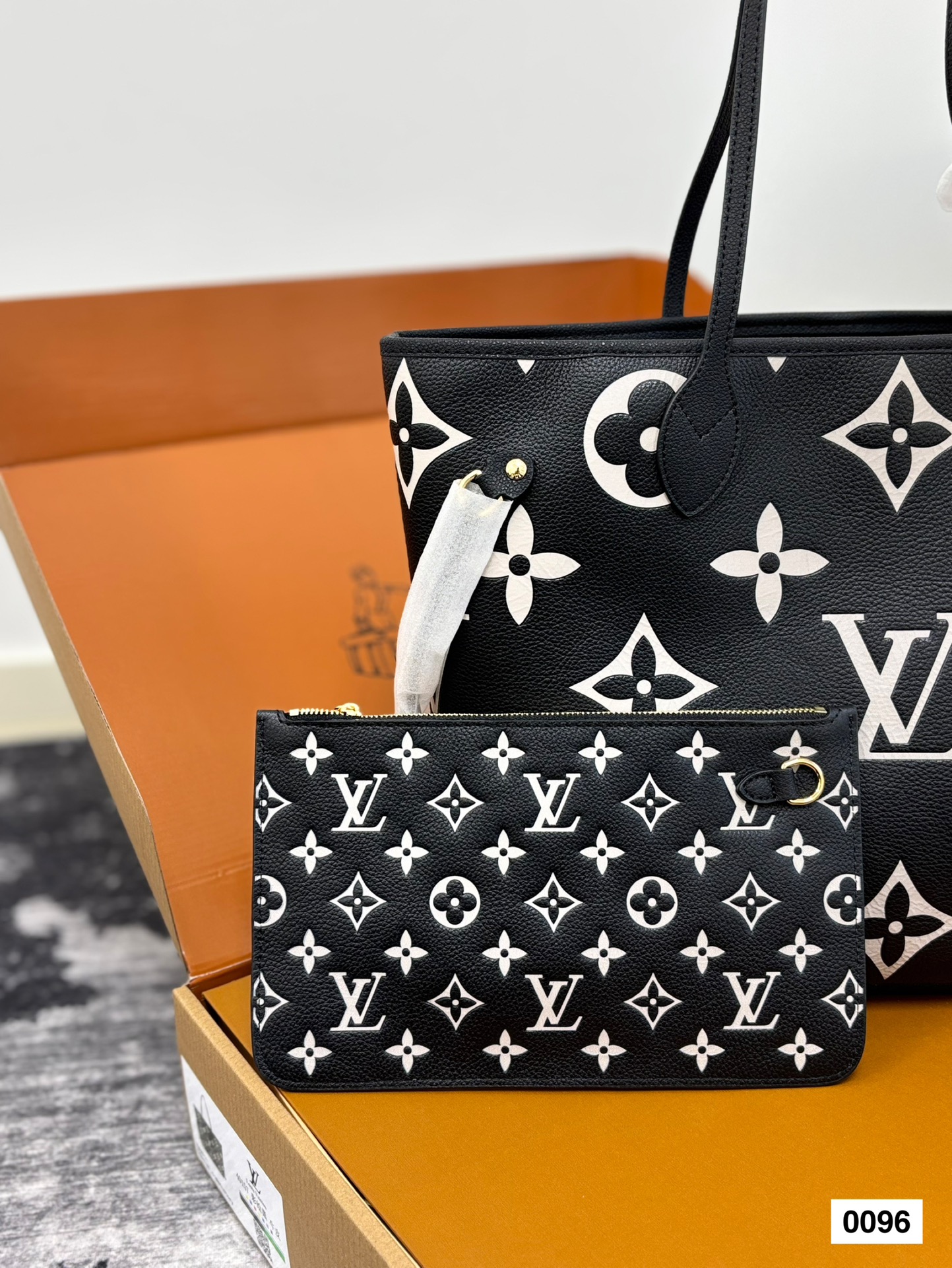 LV neverfull high-quality shopping bag