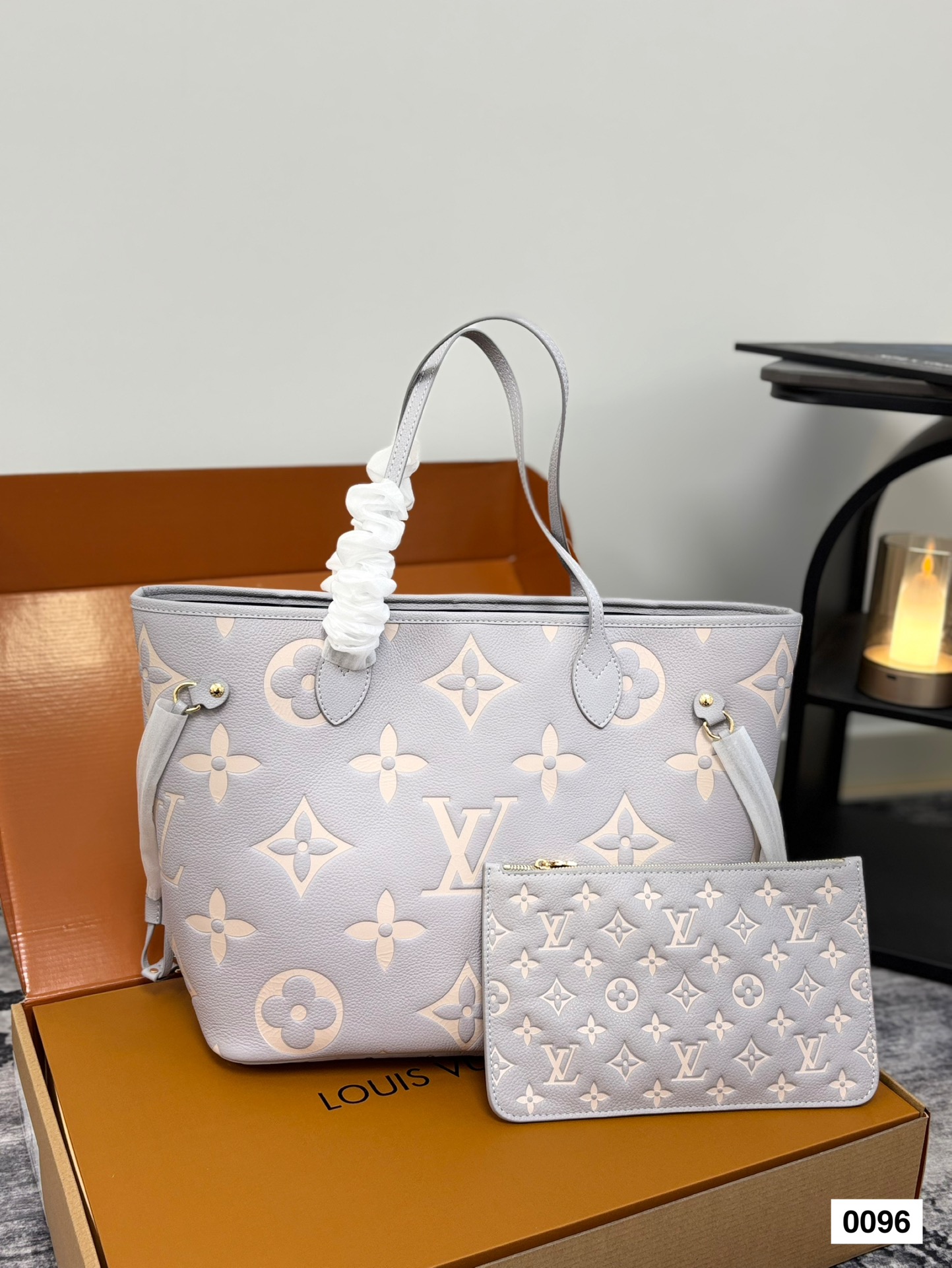 LV neverfull high-quality shopping bag