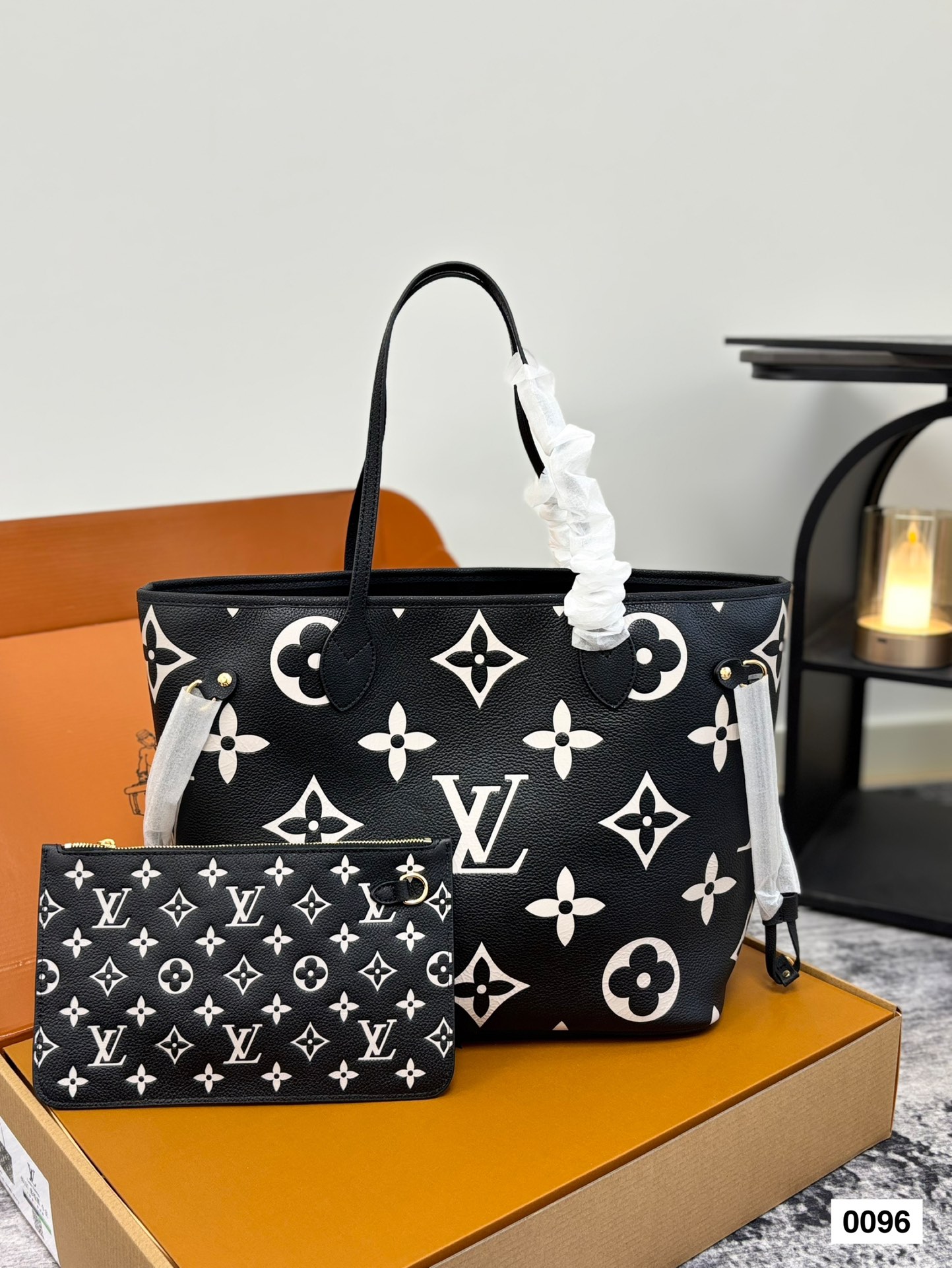 LV neverfull high-quality shopping bag
