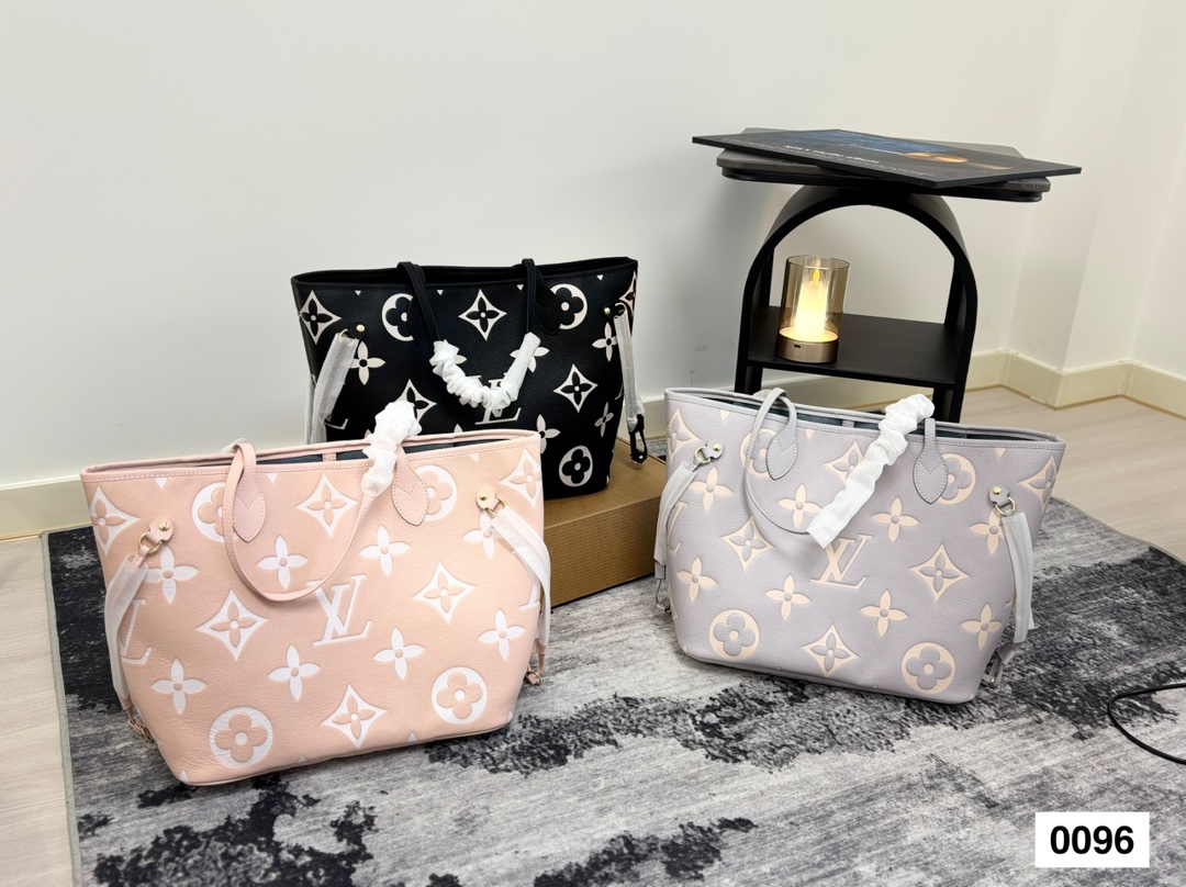 LV neverfull high-quality shopping bag