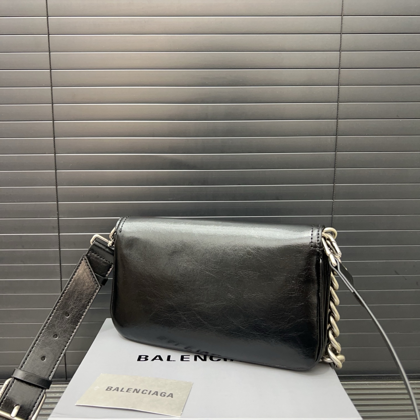 Balenciaga chain flap shoulder bag