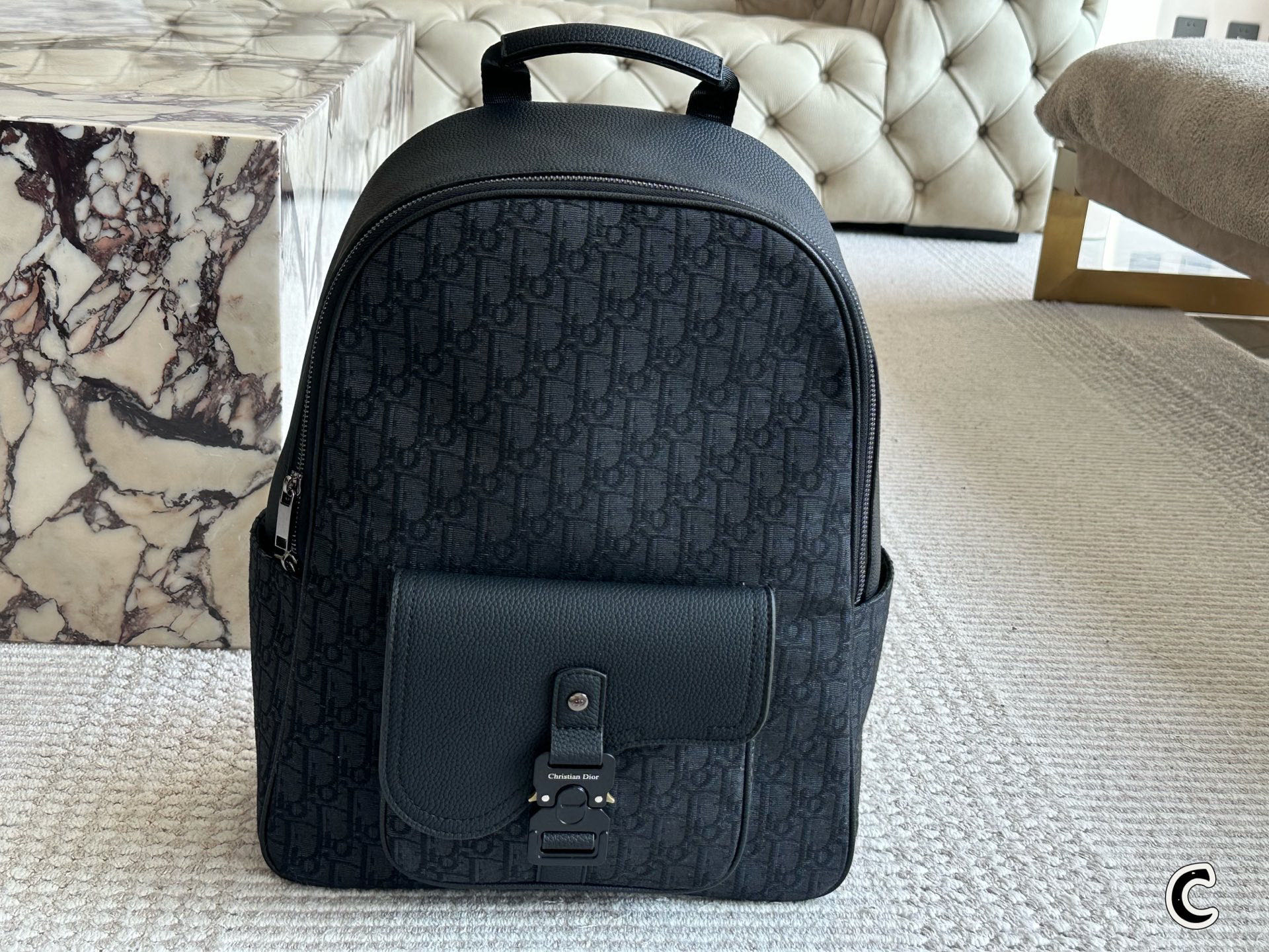 Dior monogram backpack