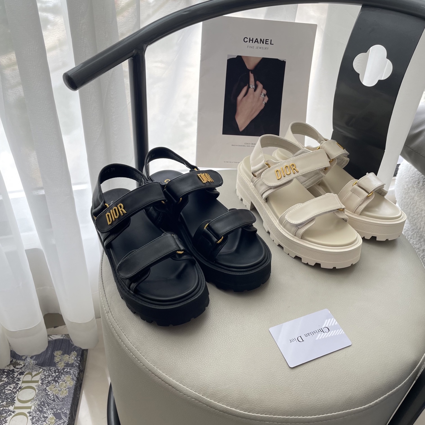 Dior platform sandals