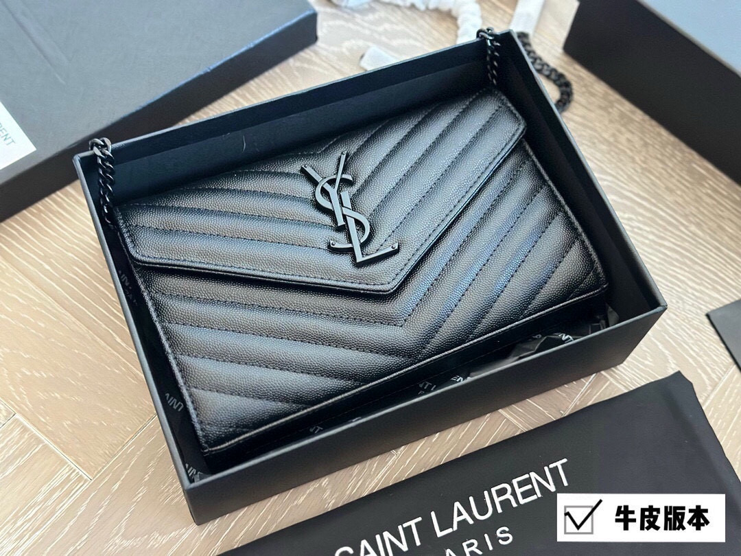 YSL WOC Caviar Cowhide Chain Bag