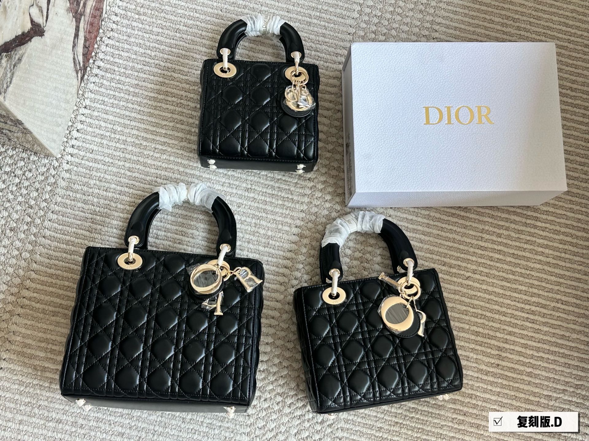 Dior Lambskin Lady Dior Bag