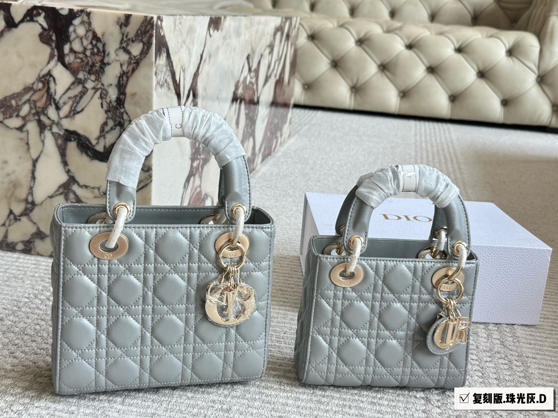 Dior Pearlescent Lady Dior Bag