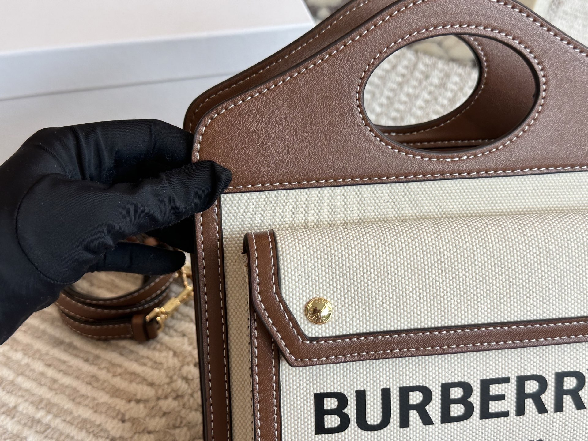 Burberry limited edition canvas bag