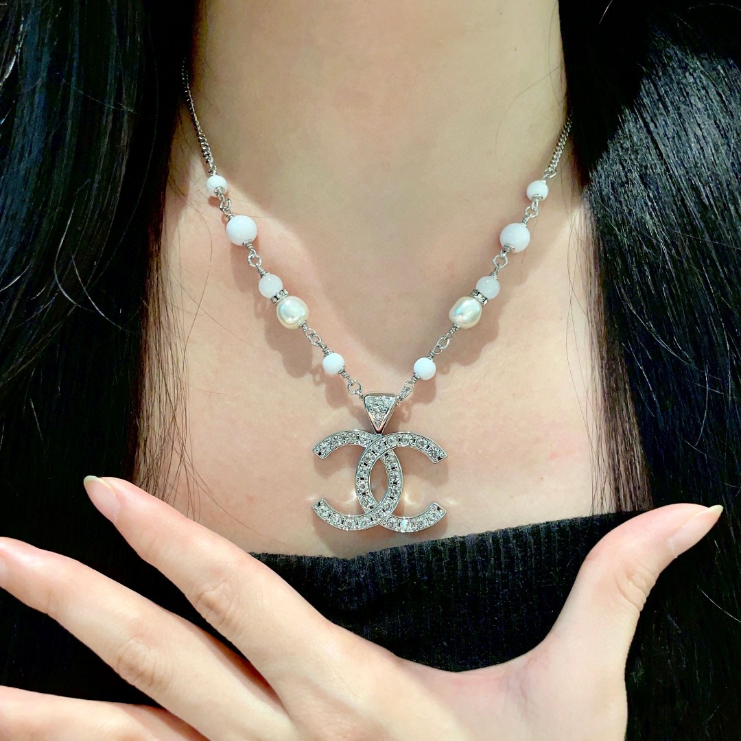 Chanel Pearl Double C Necklace