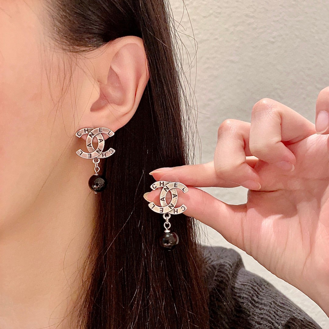 Chanel Double C Earrings