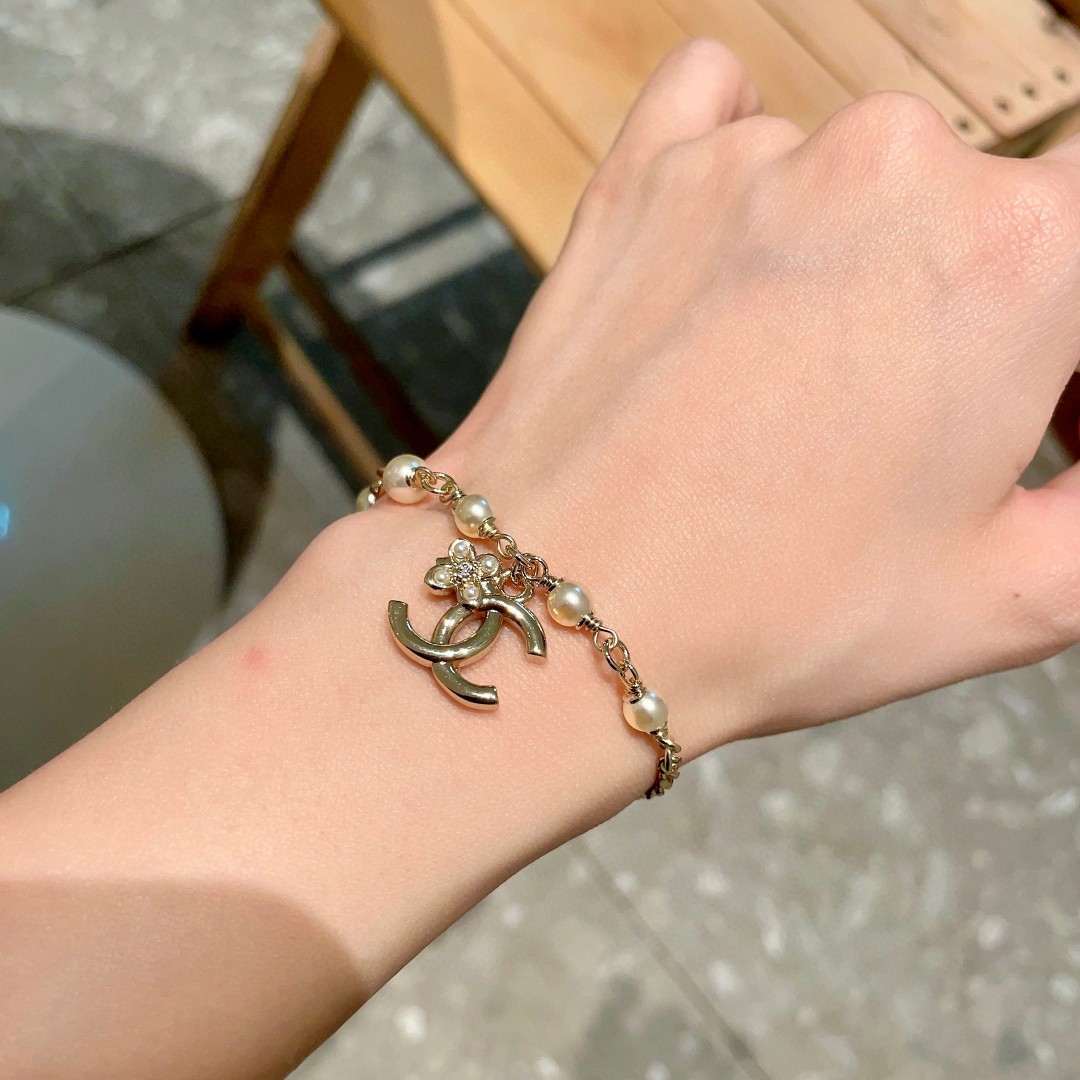 Chanel Pearl Double C Bracelet