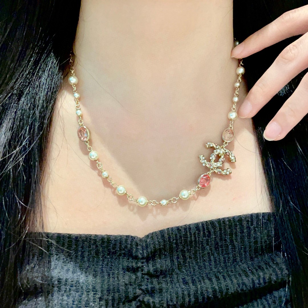 Chanel Pearl Double C Necklace