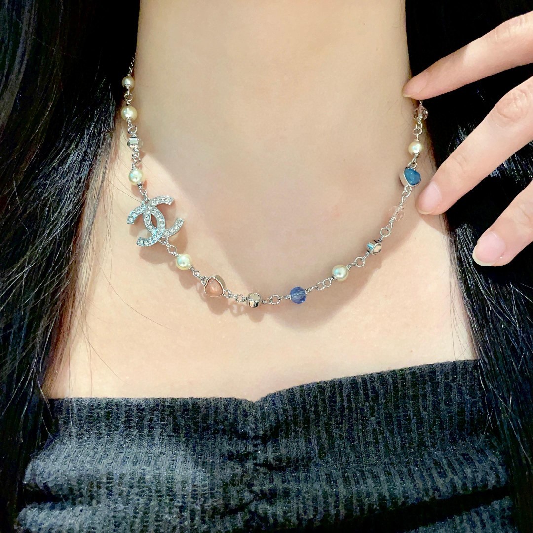 Chanel Pearl Double C Necklace