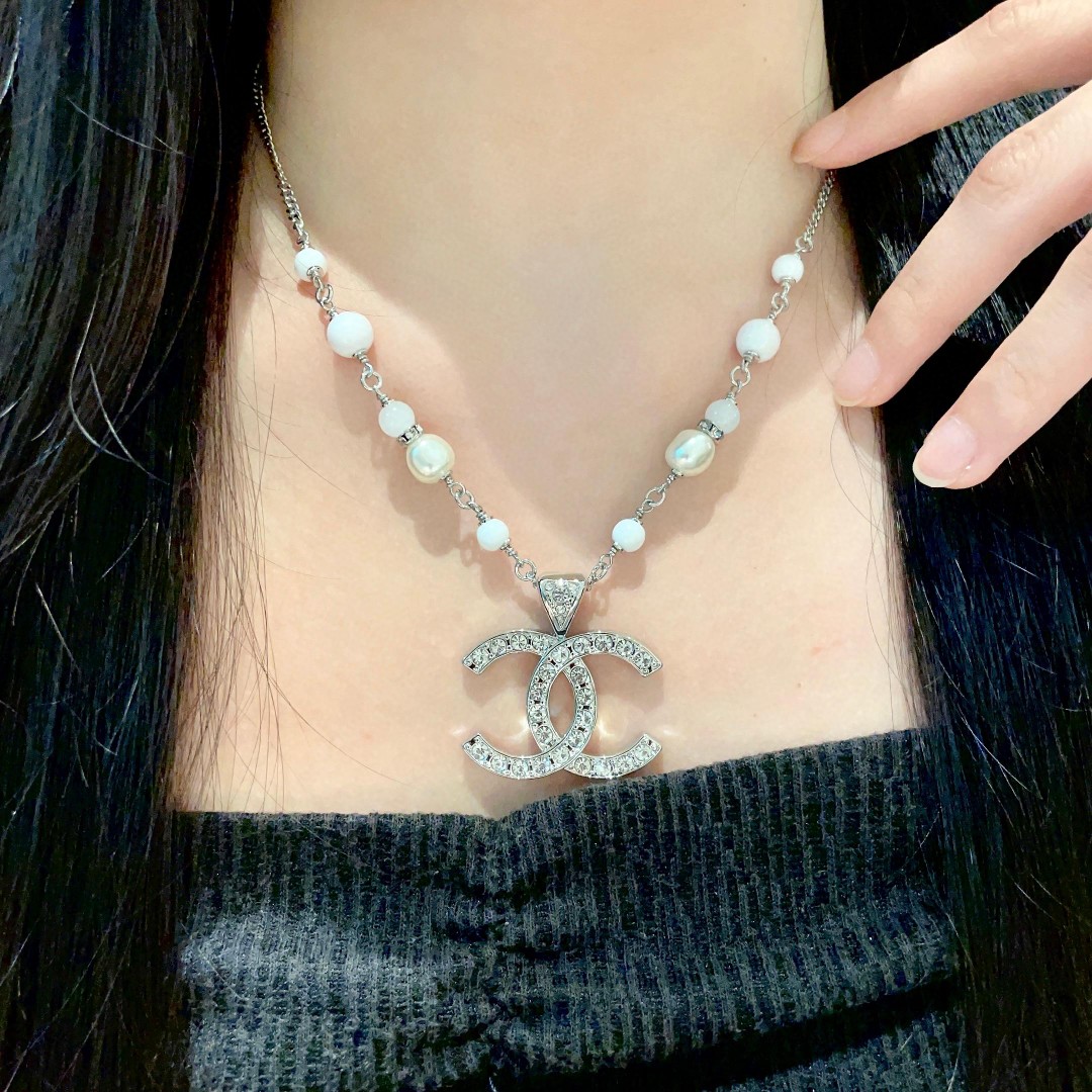 Chanel Pearl Double C Necklace