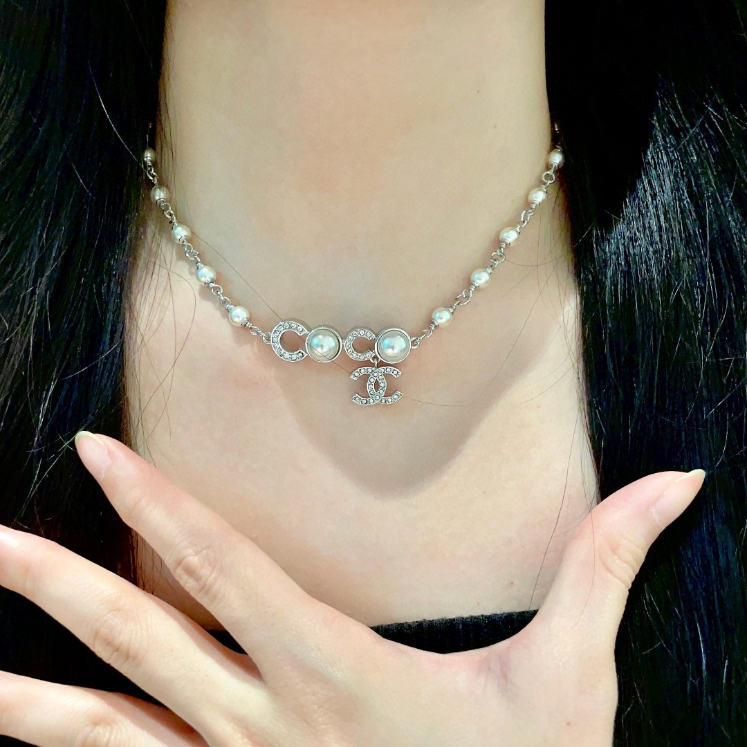 Chanel Pearl Coco Necklace