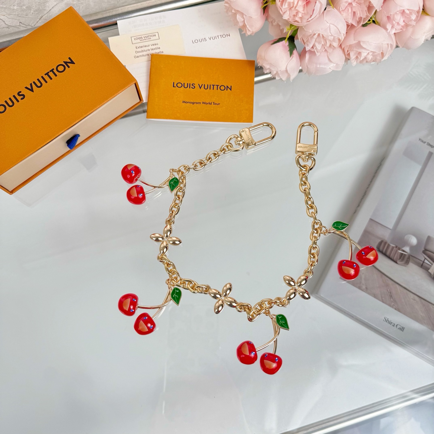 LV x TM CERISE Cherry Bag Charm Chain