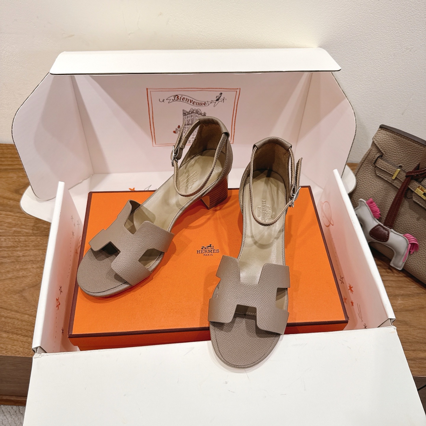 Hermès block-heeled sandals
