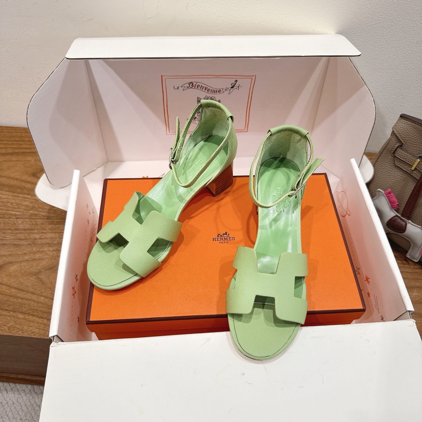Hermès block-heeled sandals