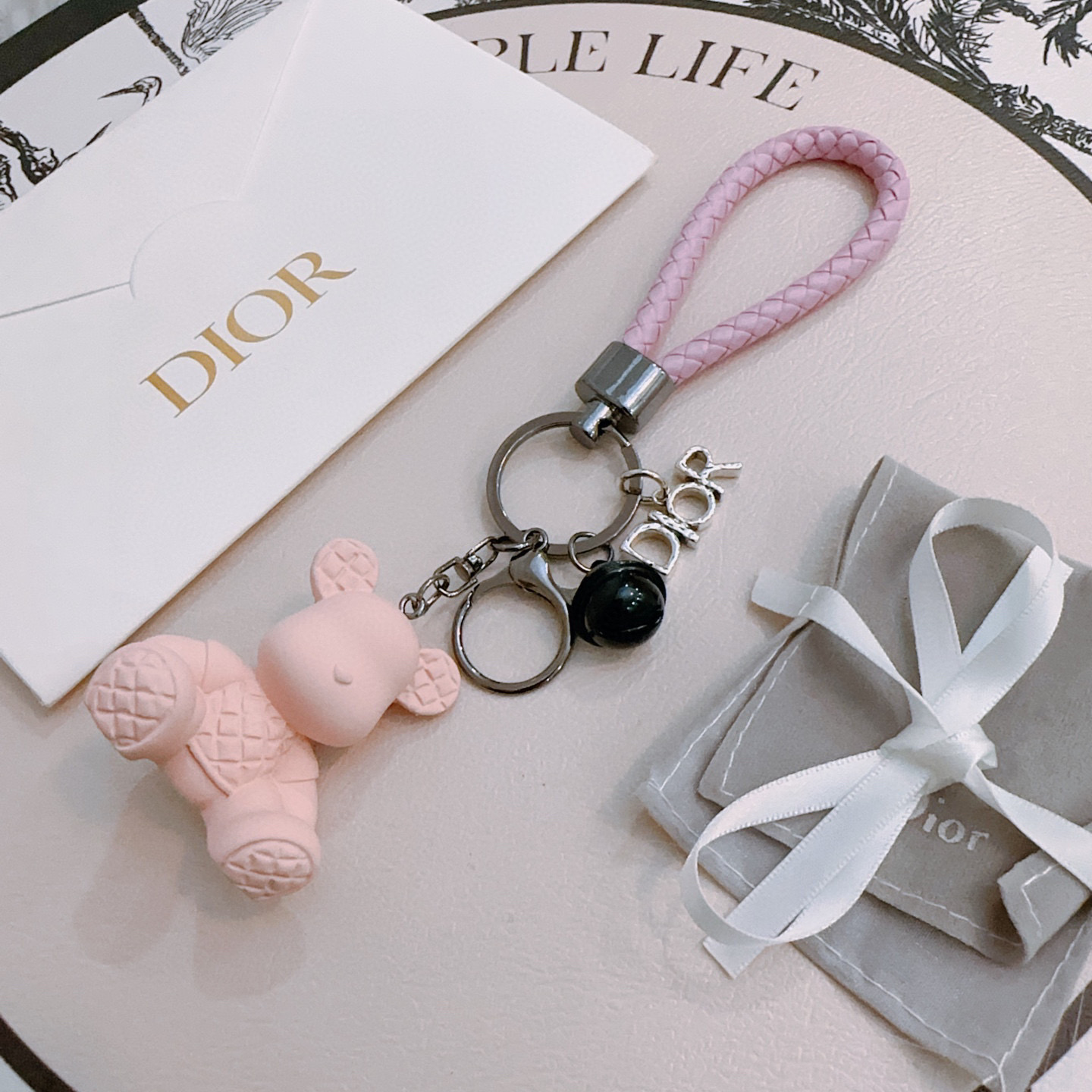 Dior keychain bag chain