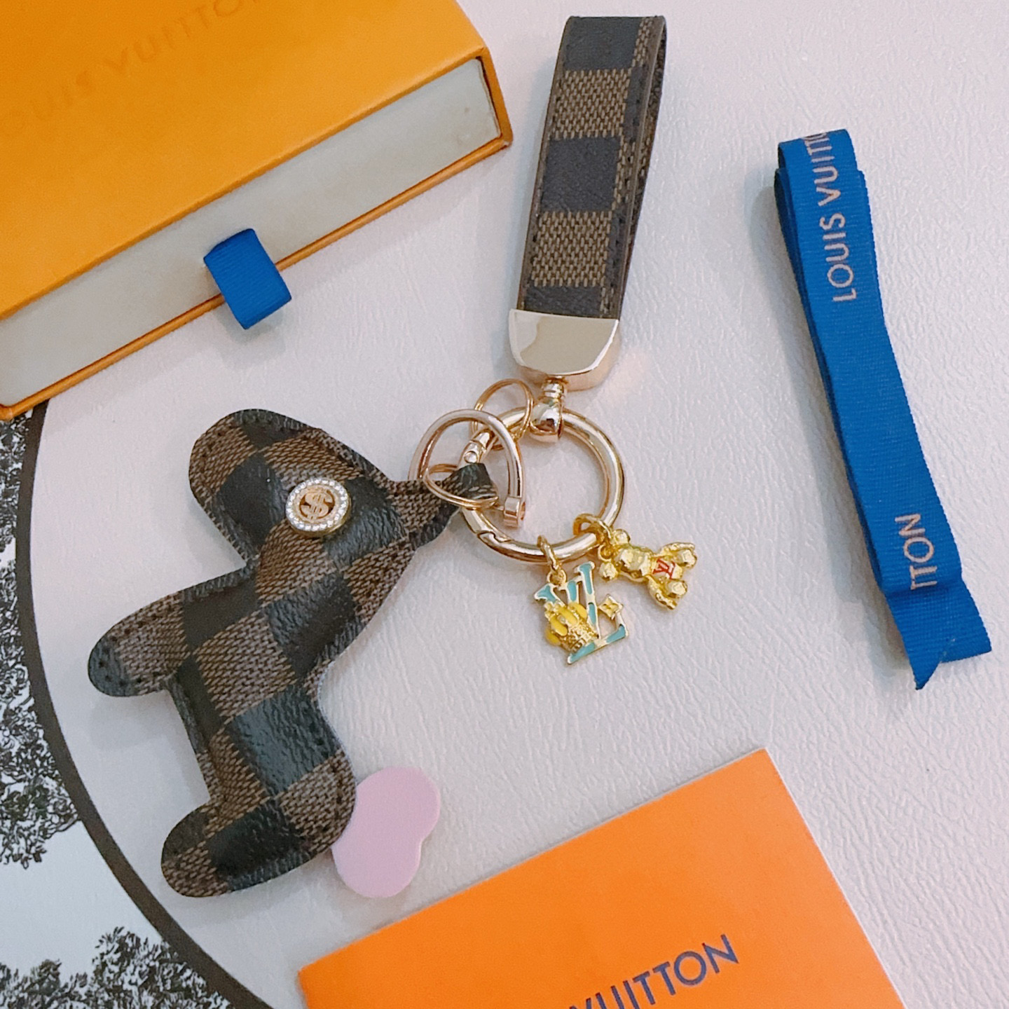 LV keychain bag buckle