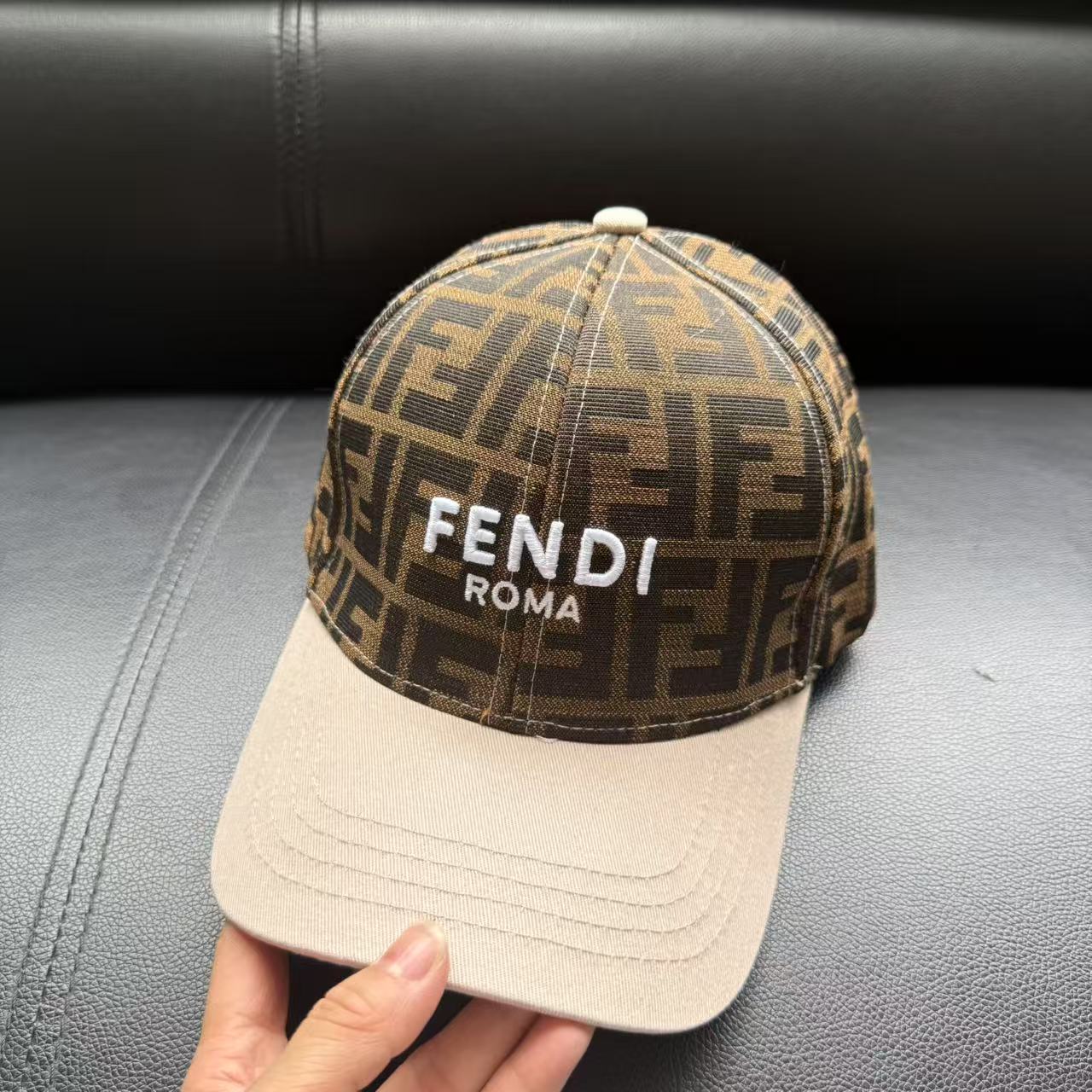 Fendi patchwork baseball cap