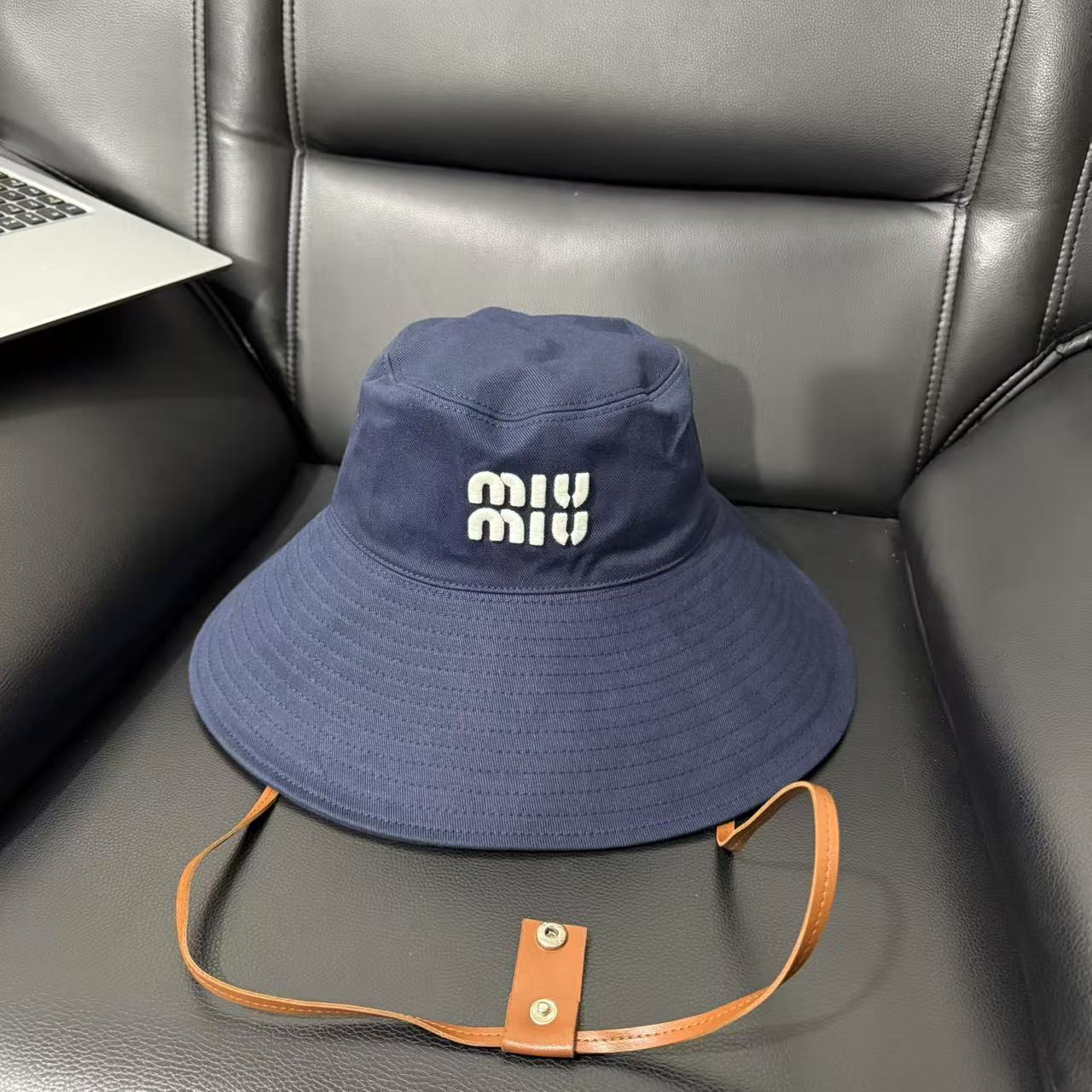 Miumiu wide brim hat fisherman hat mountain