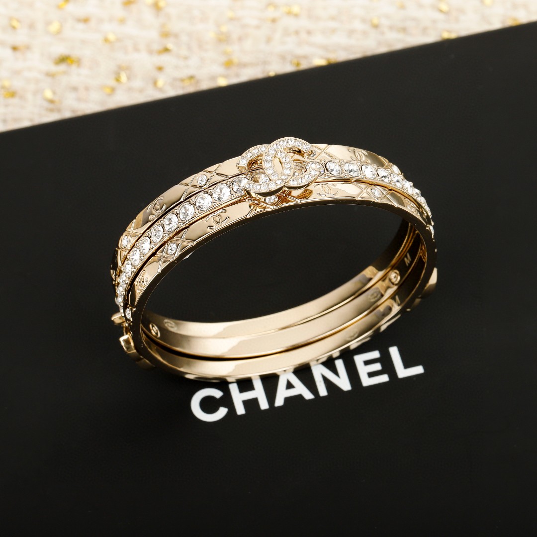 Chanel three-piece bracelet