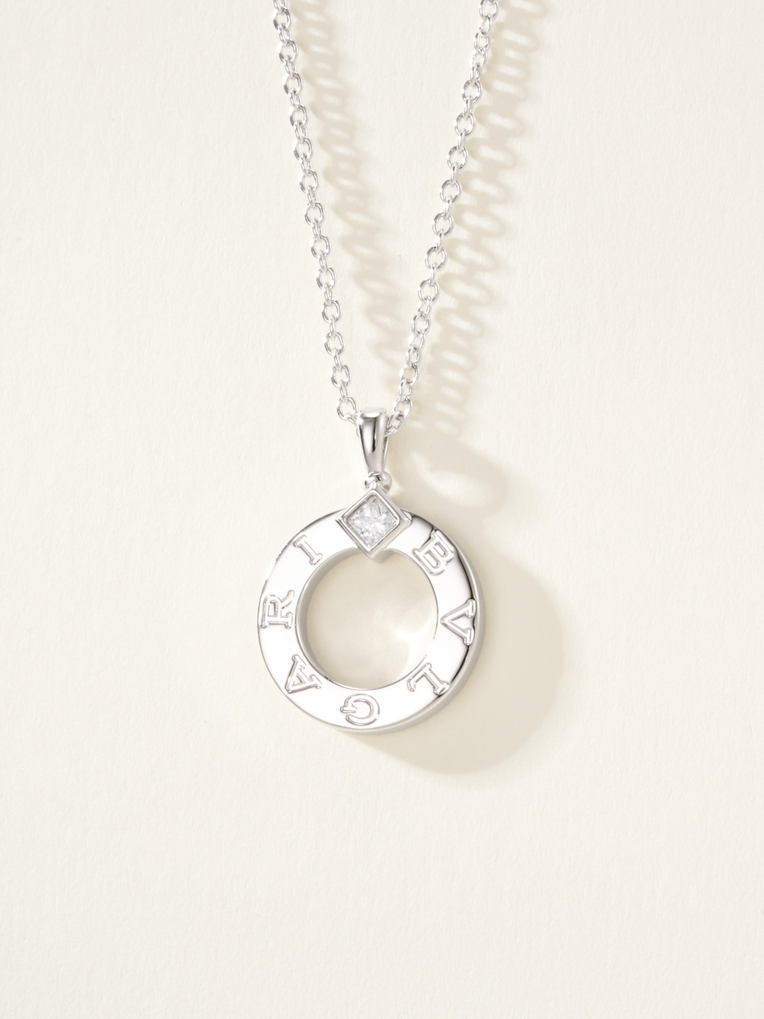 BV logo engraved necklace