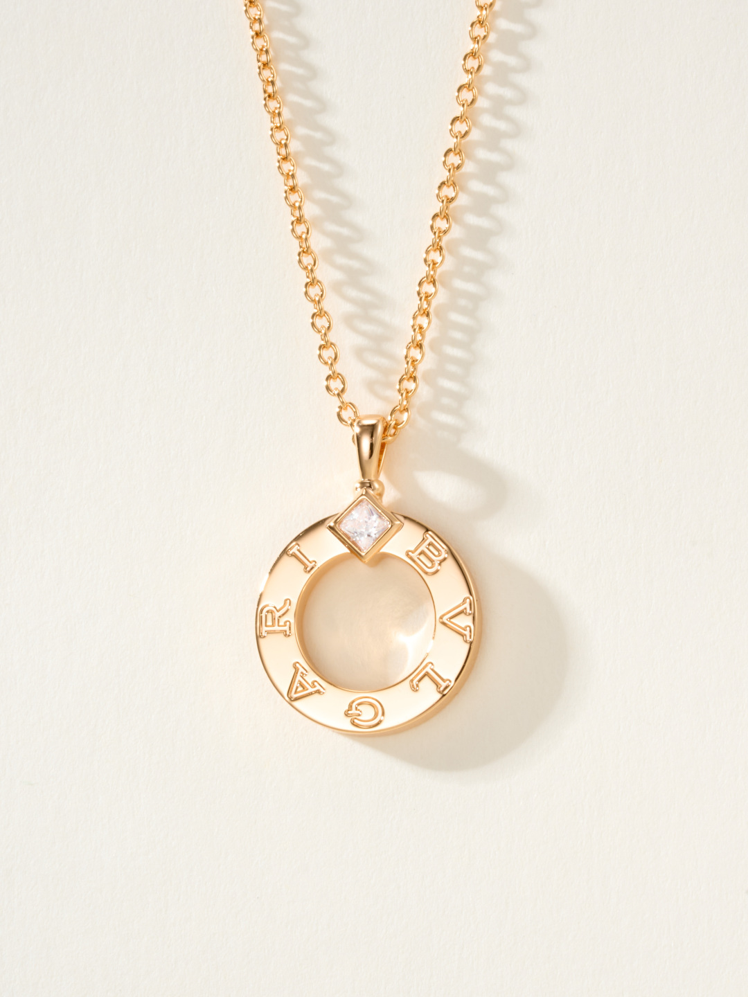 BV logo engraved necklace