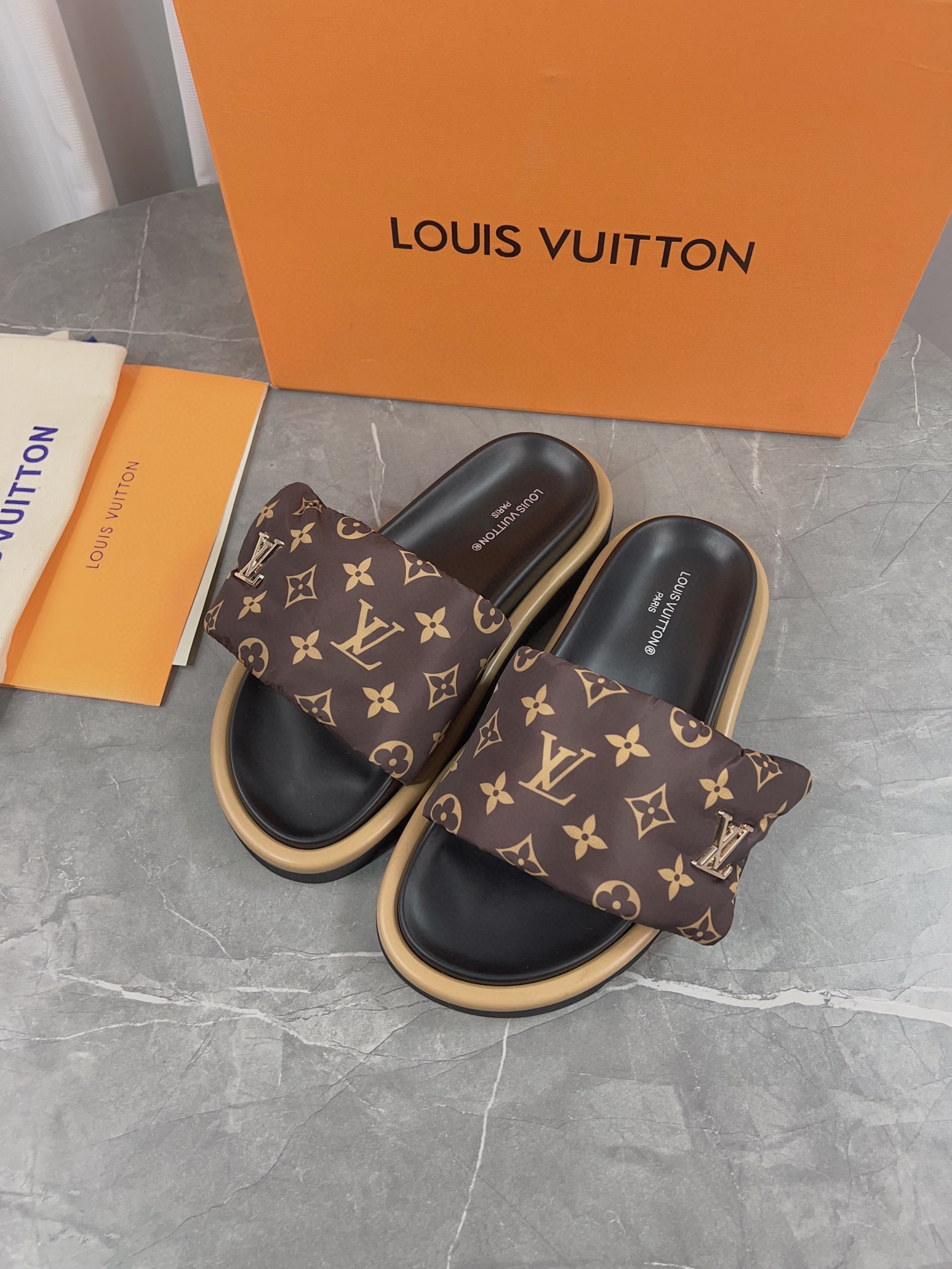 LV Embossed Sandals
