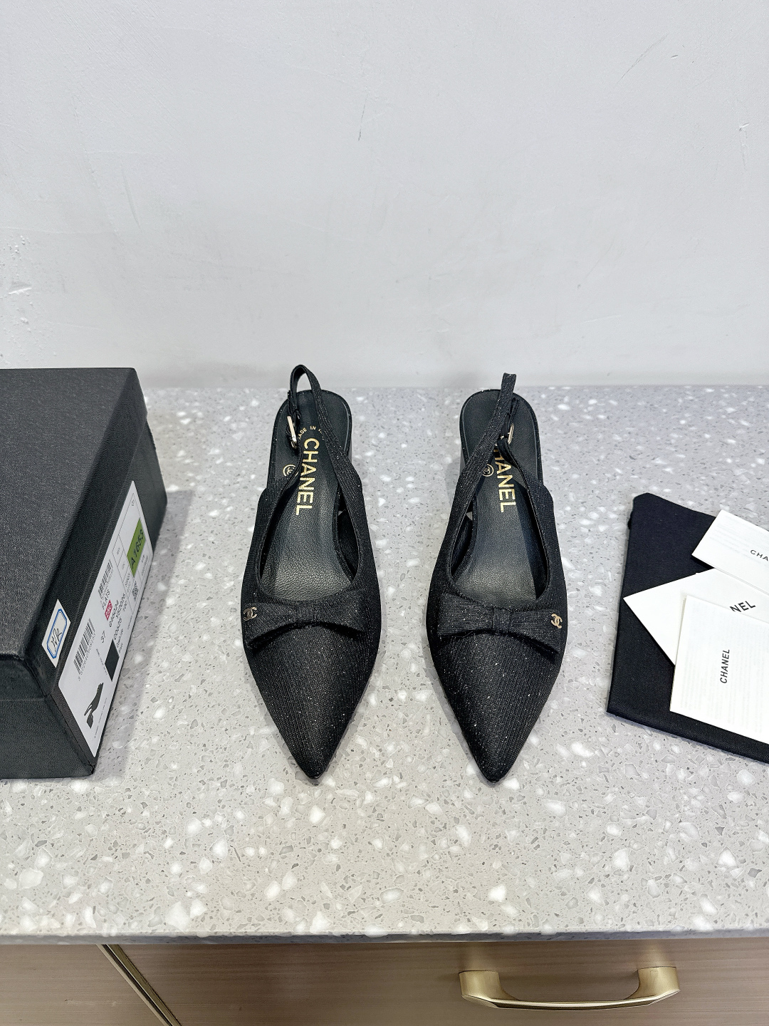 Chanel Spring and Summer New Style Chunky Heel Bowknot Sandals