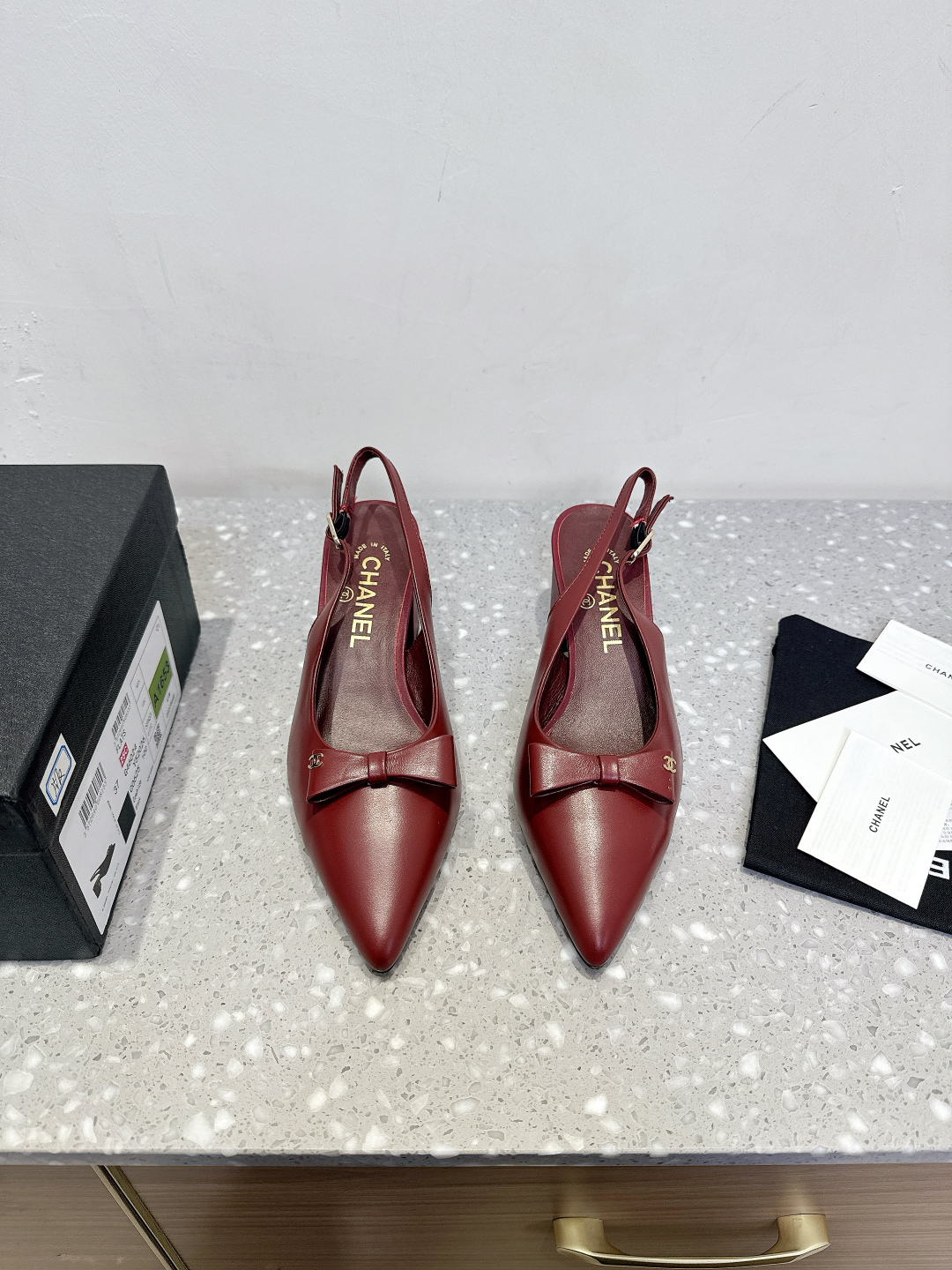 Chanel Spring and Summer New Style Chunky Heel Bowknot Sandals