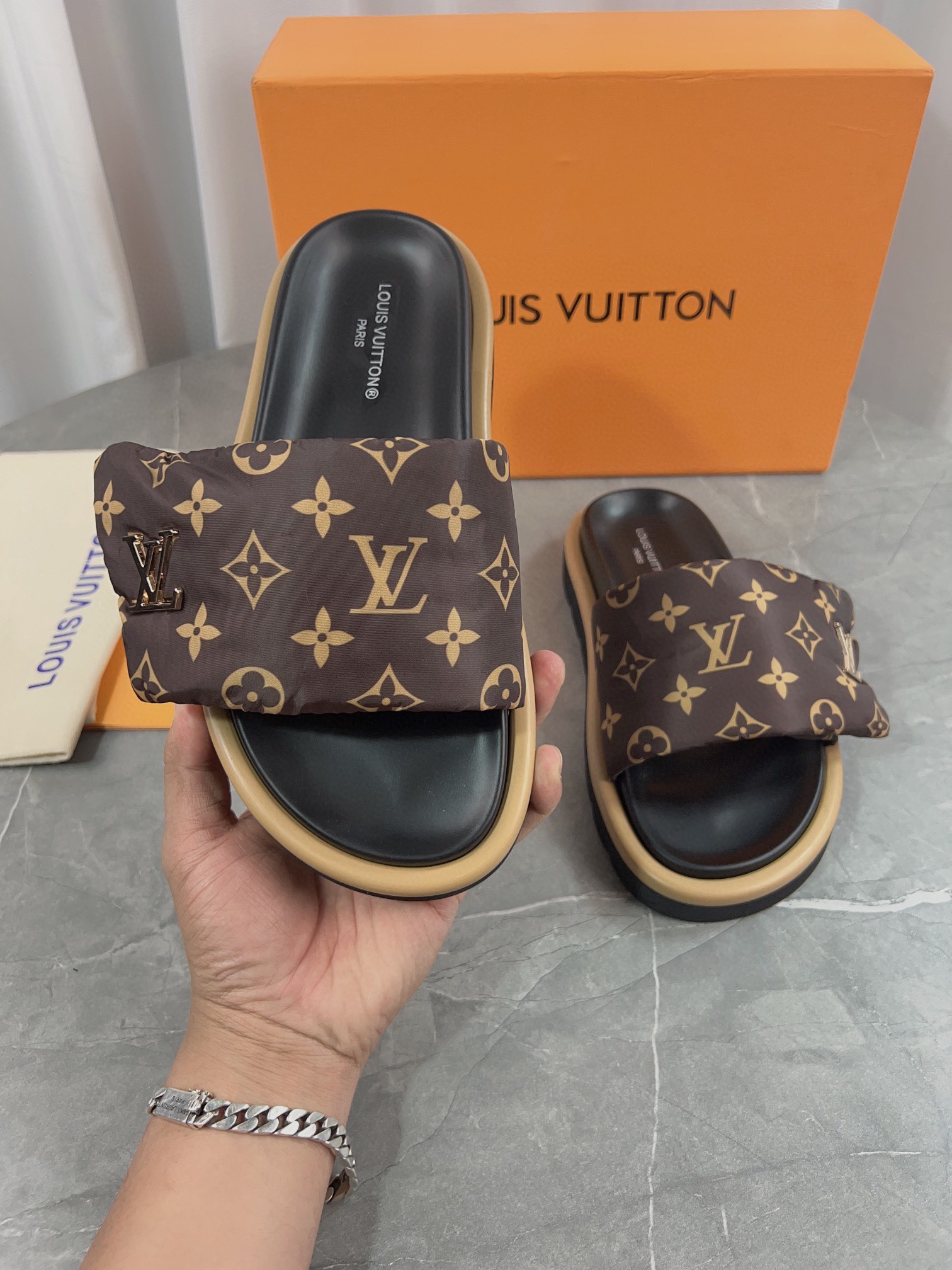 LV Embossed Sandals