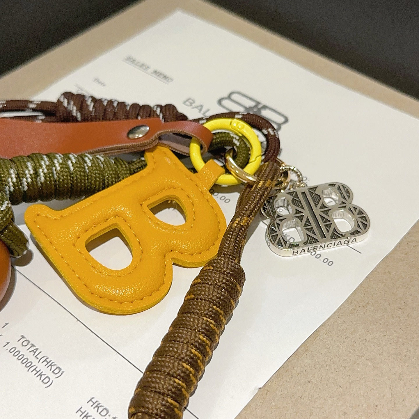 Balenciaga bag charm keychain