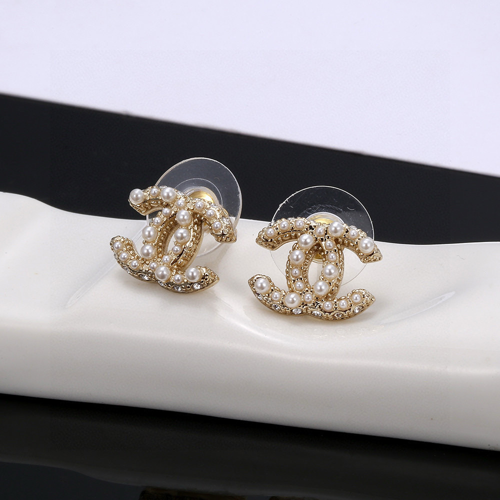 Classic Chanel stud earrings